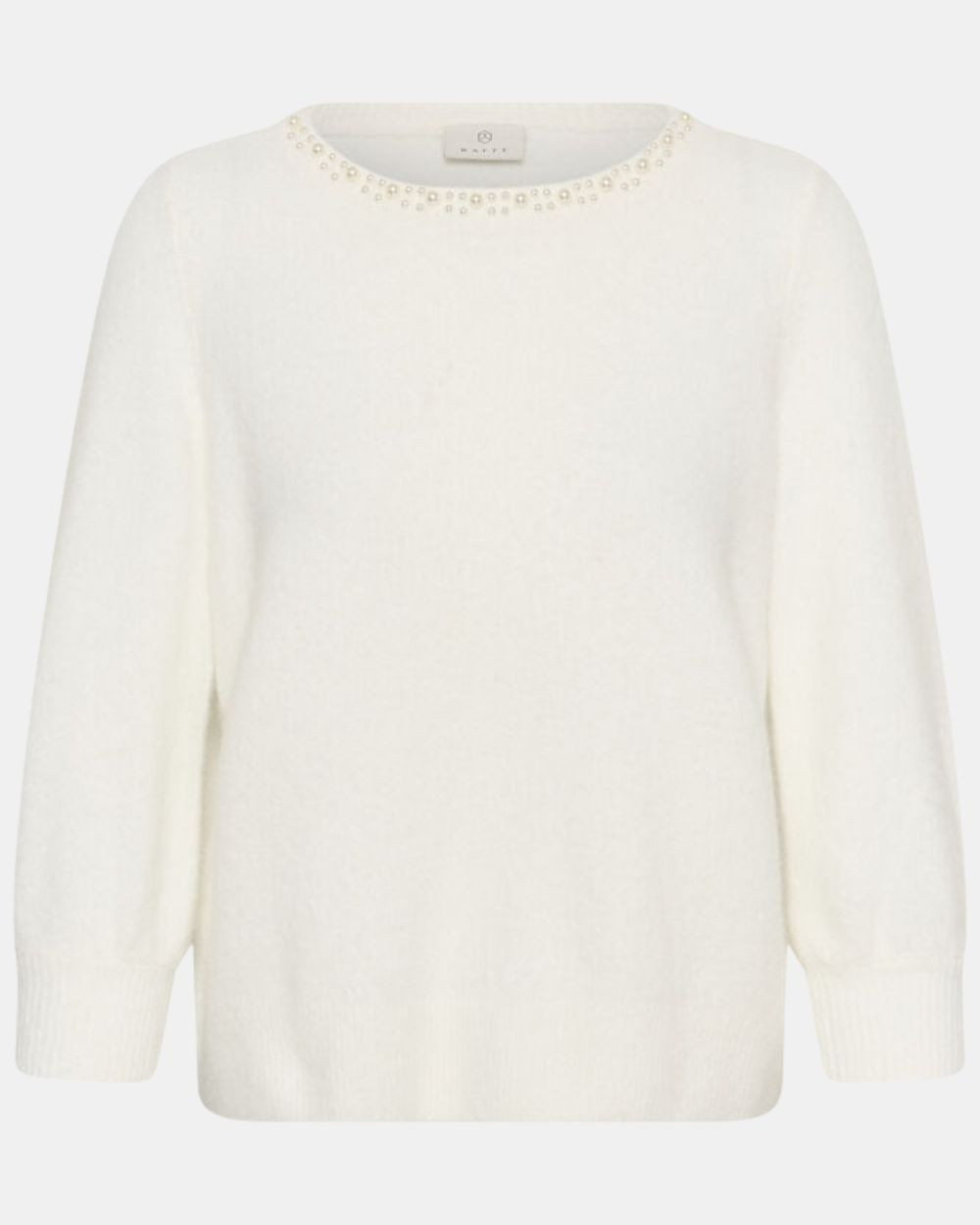 Pull perles sur le col chalk