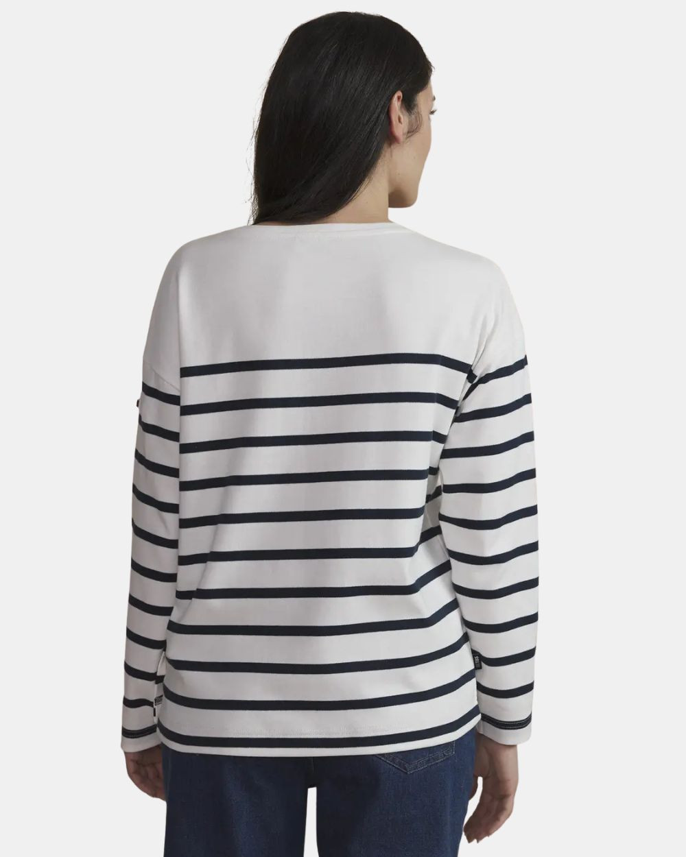 T-shirt rayé manches longues arctique