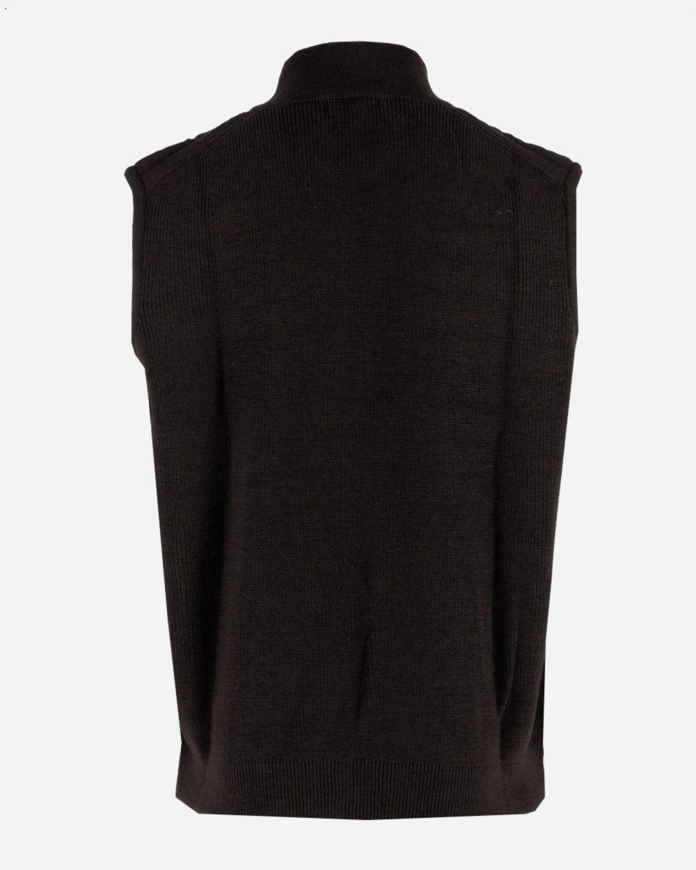 Veste zippée sans manches marron