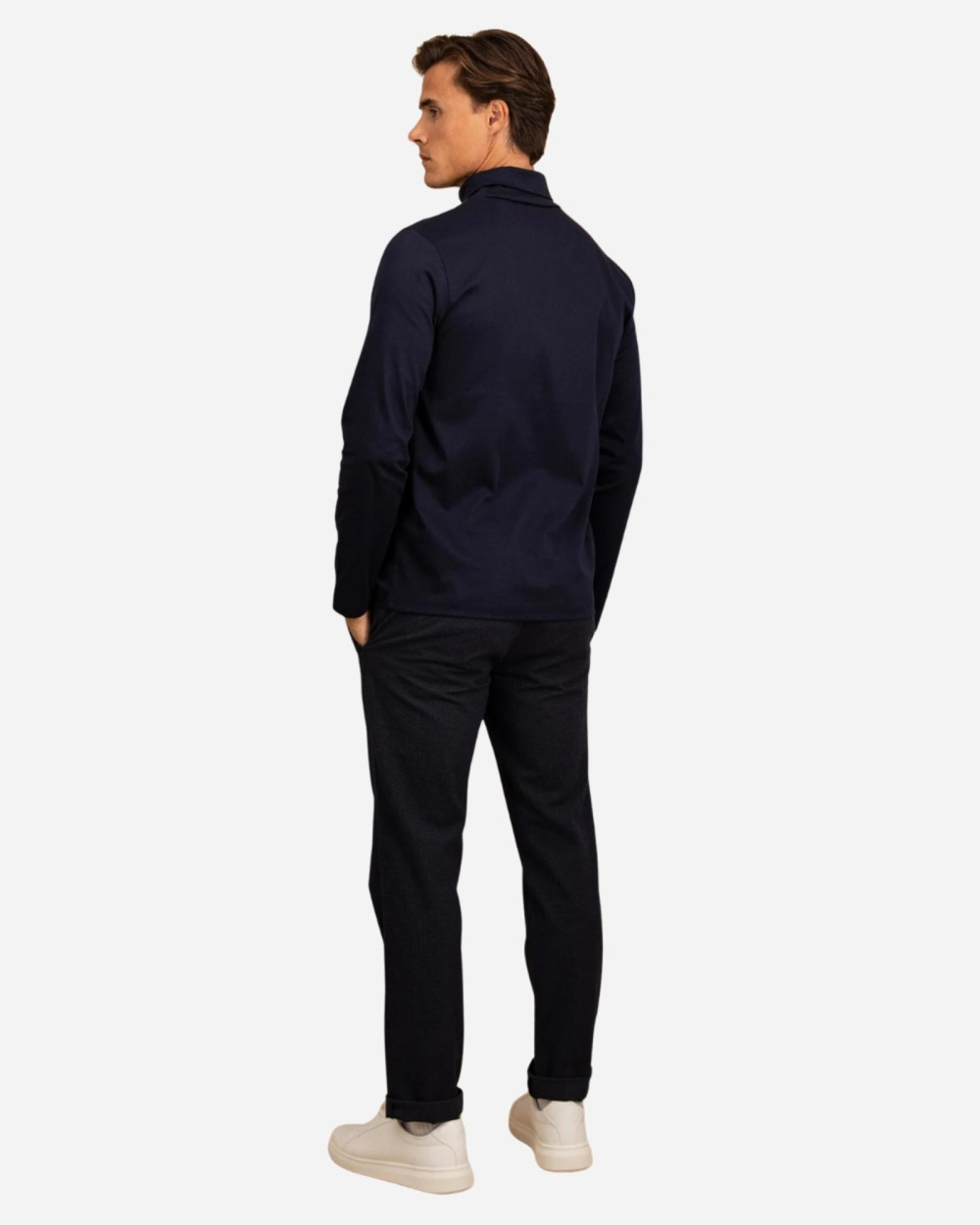 Sous pull col roulé navy