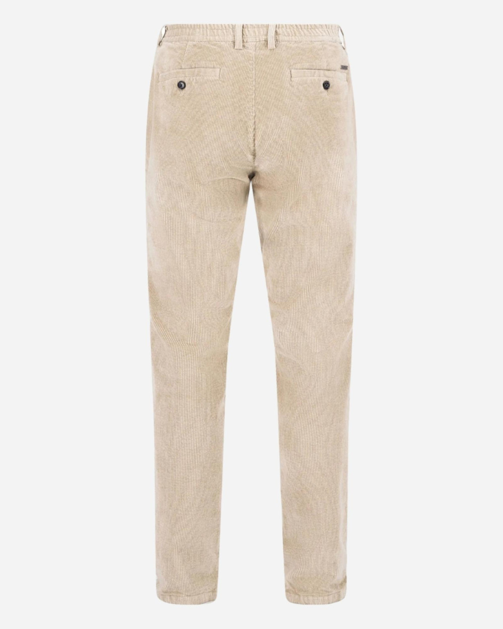 Pantalon droit en velours beige