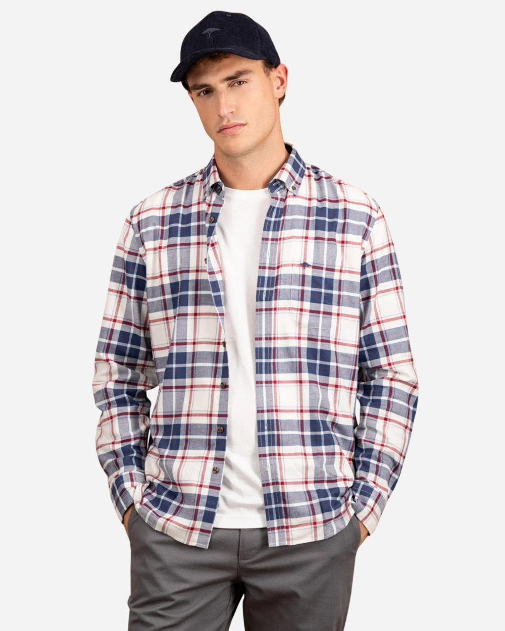Chemise flannel garnet red