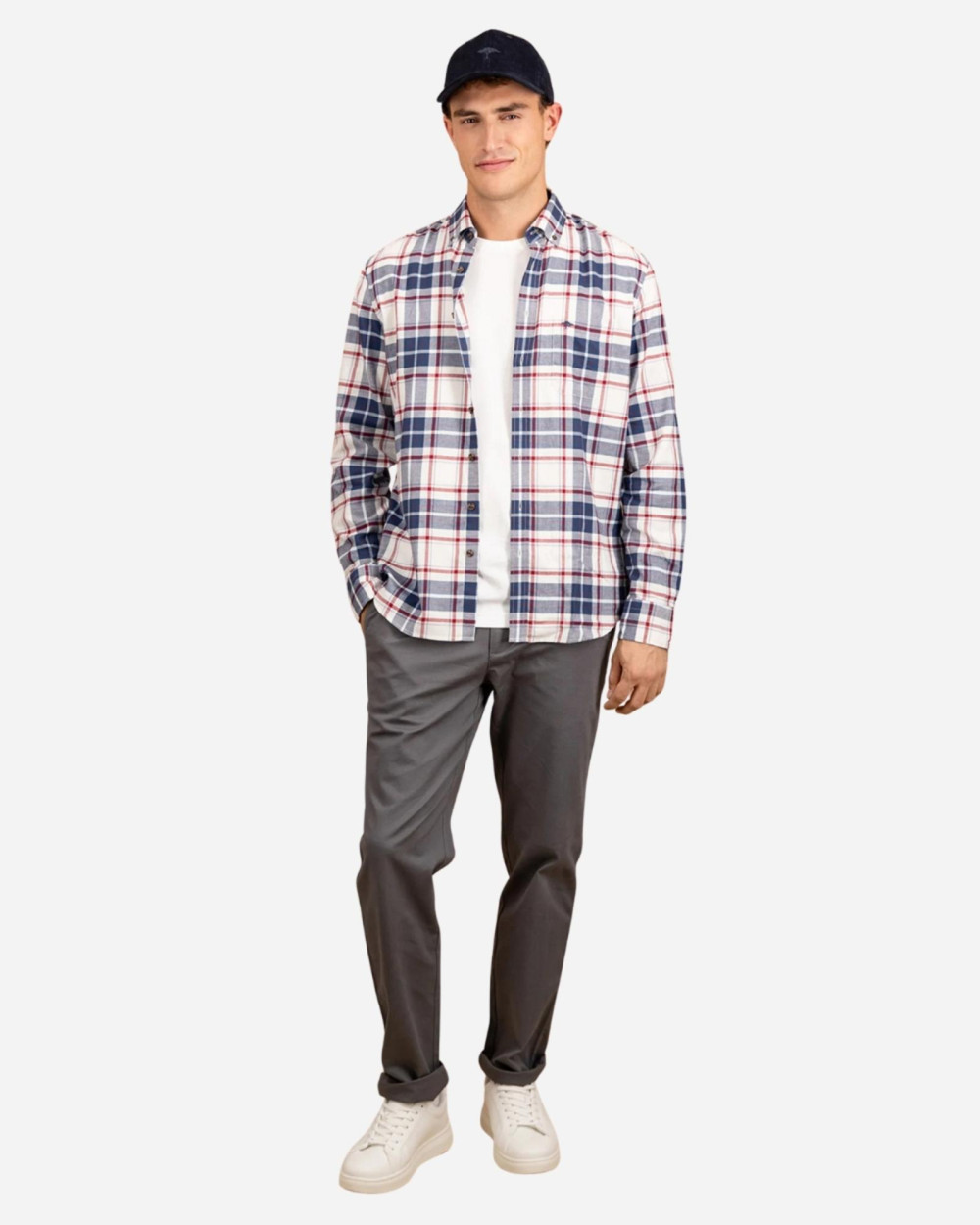 Chemise flannel garnet red