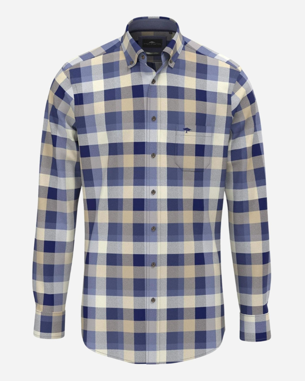 Chemise à gros carreaux crystal blue