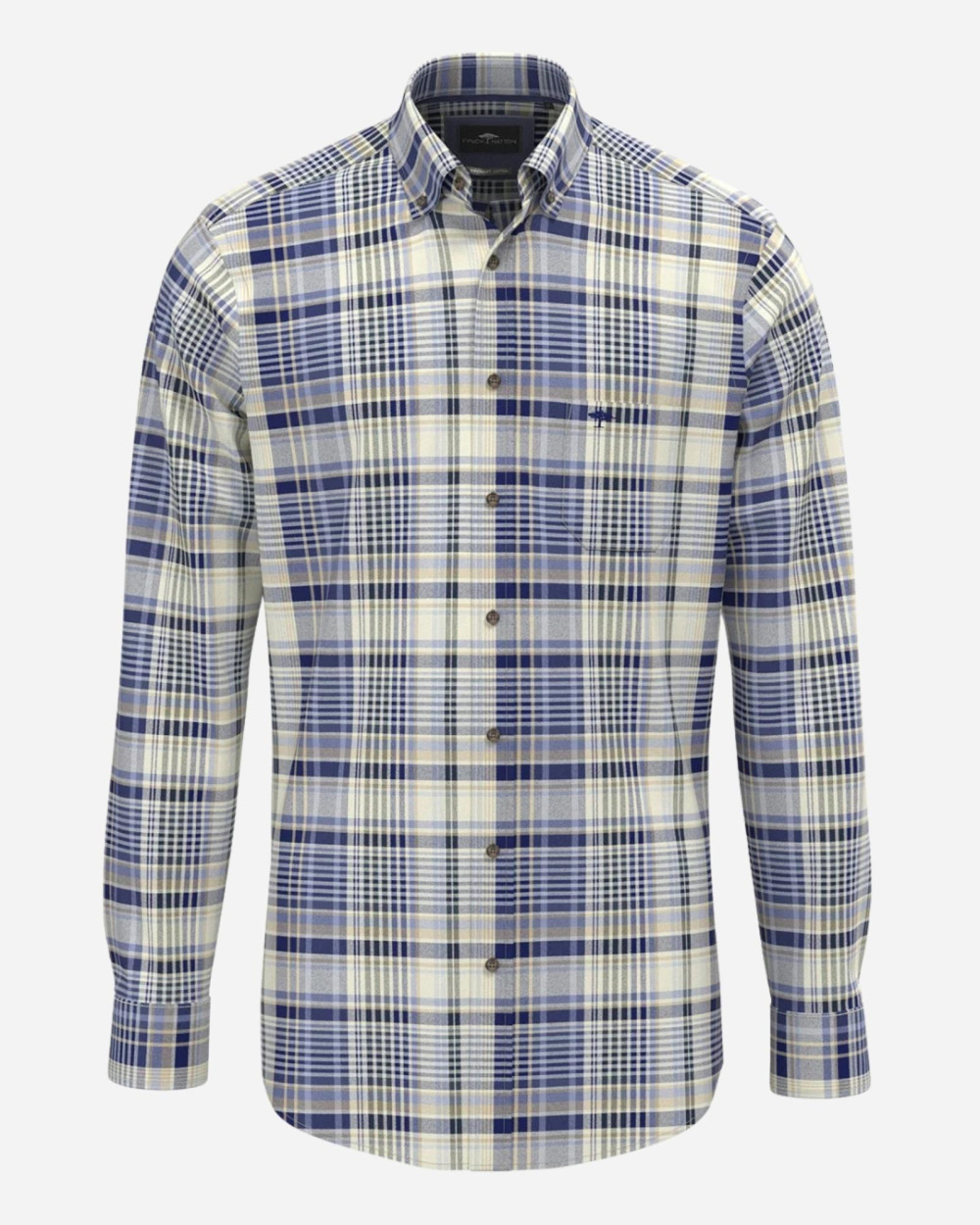 Chemise flannel à carreaux misty blue