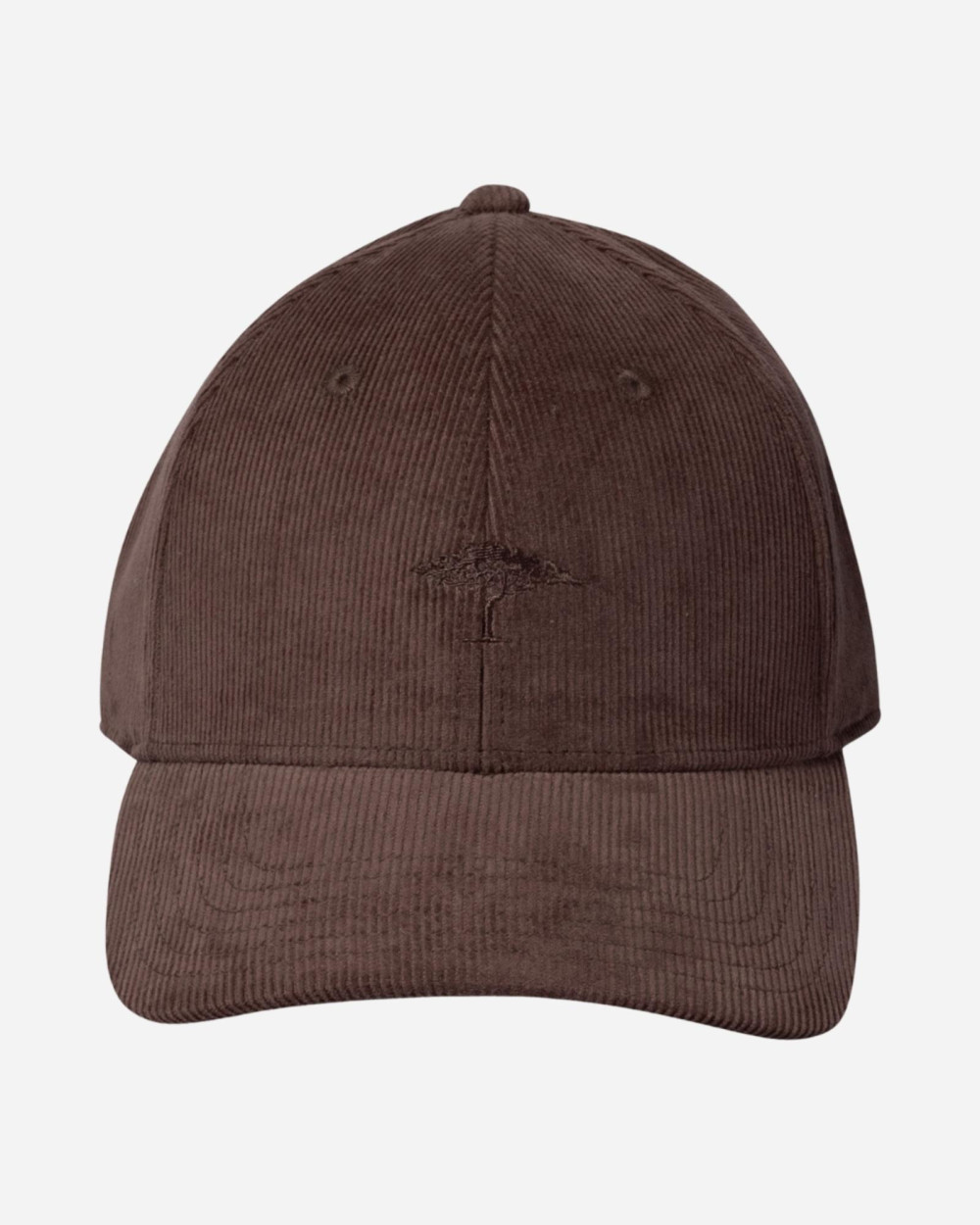 Casquette en velours côtelé dark chocolate