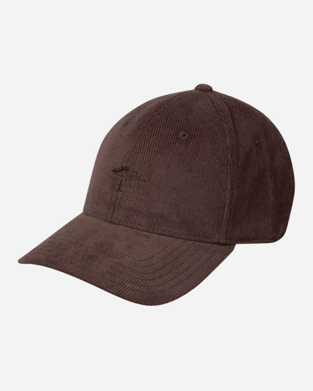 Casquette en velours côtelé dark chocolate