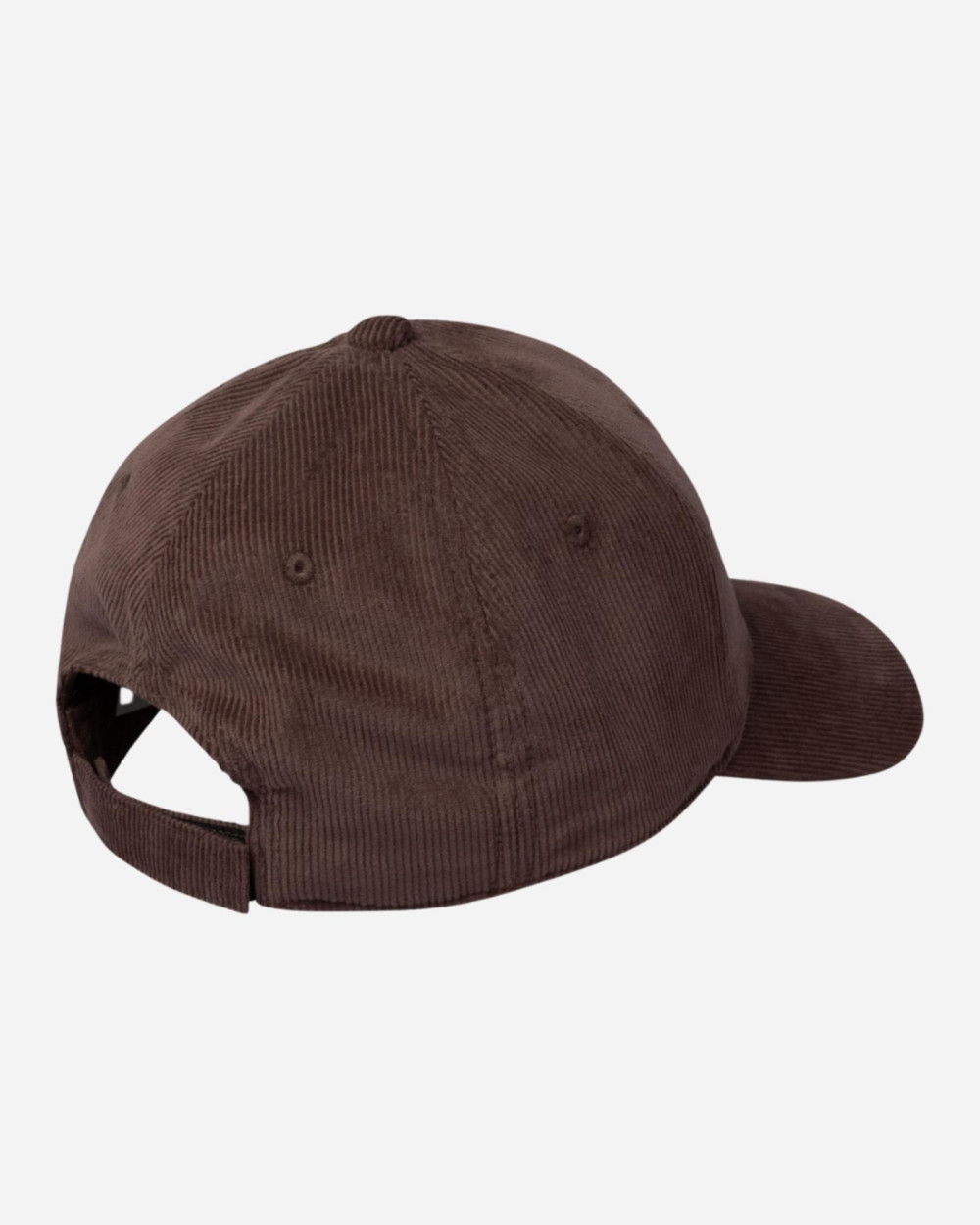 Casquette en velours côtelé dark chocolate