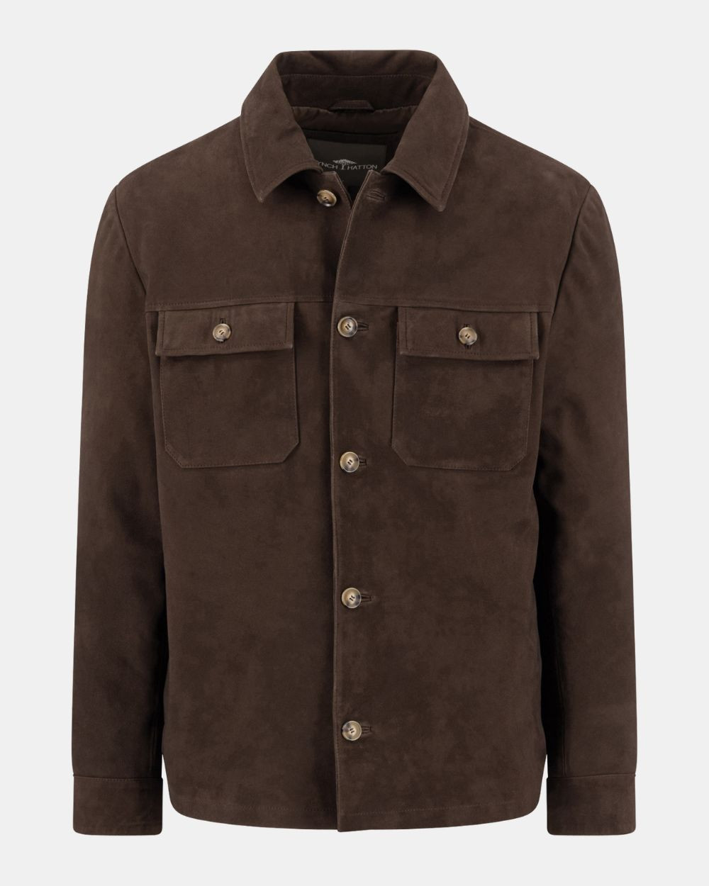 Veste en cuir effet daim soil