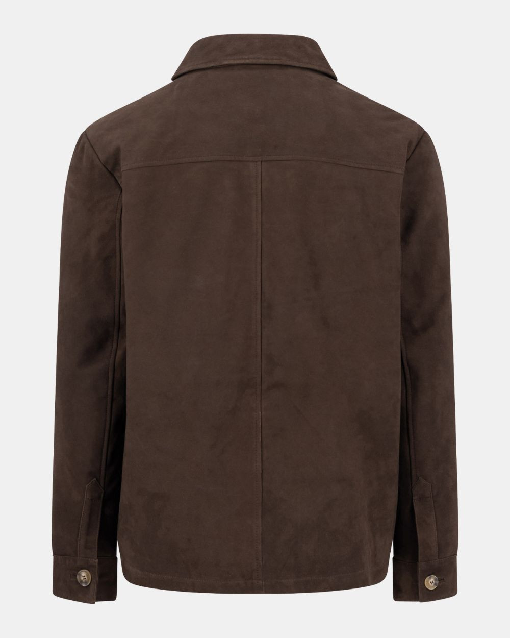 Veste en cuir effet daim soil