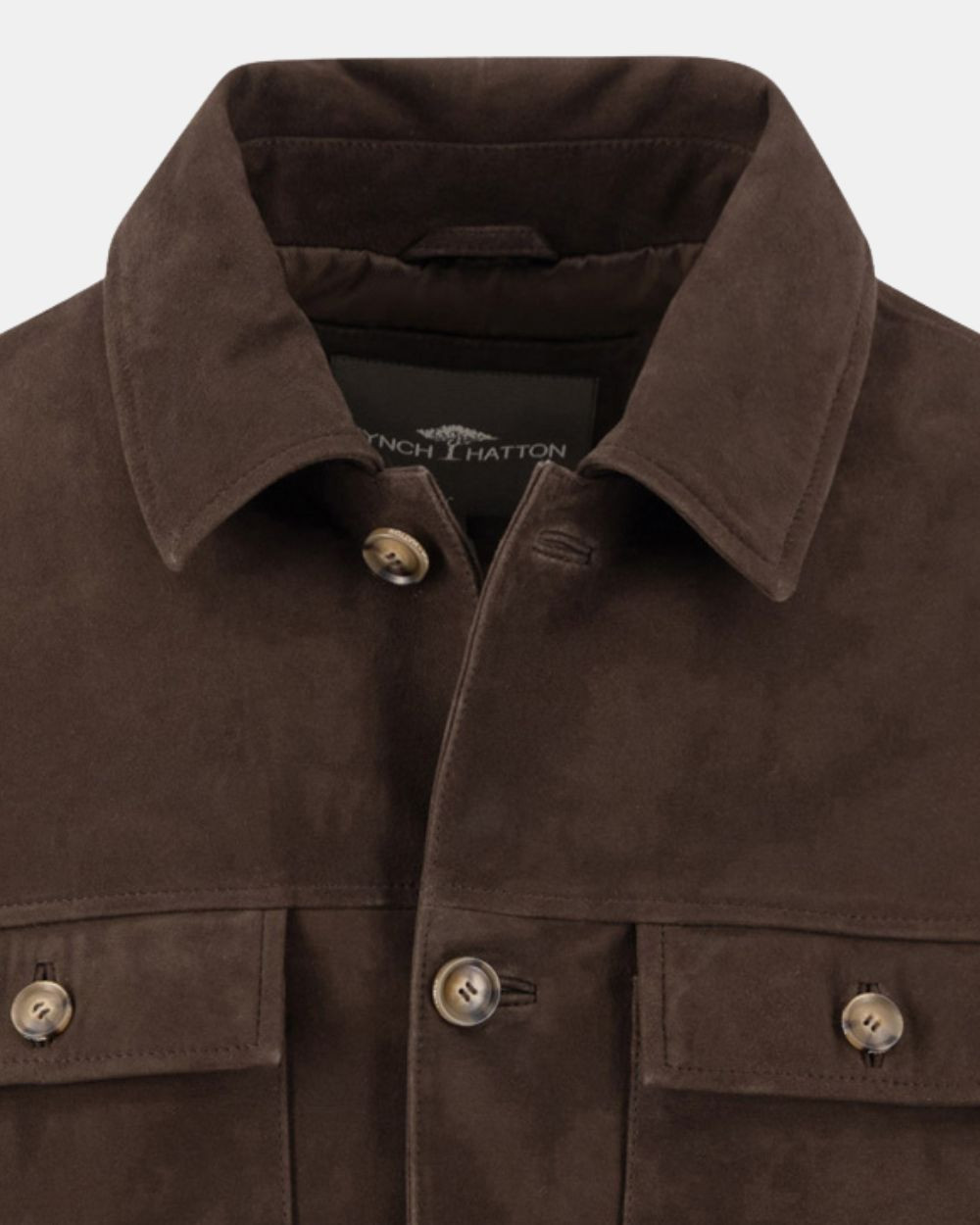 Veste en cuir effet daim soil