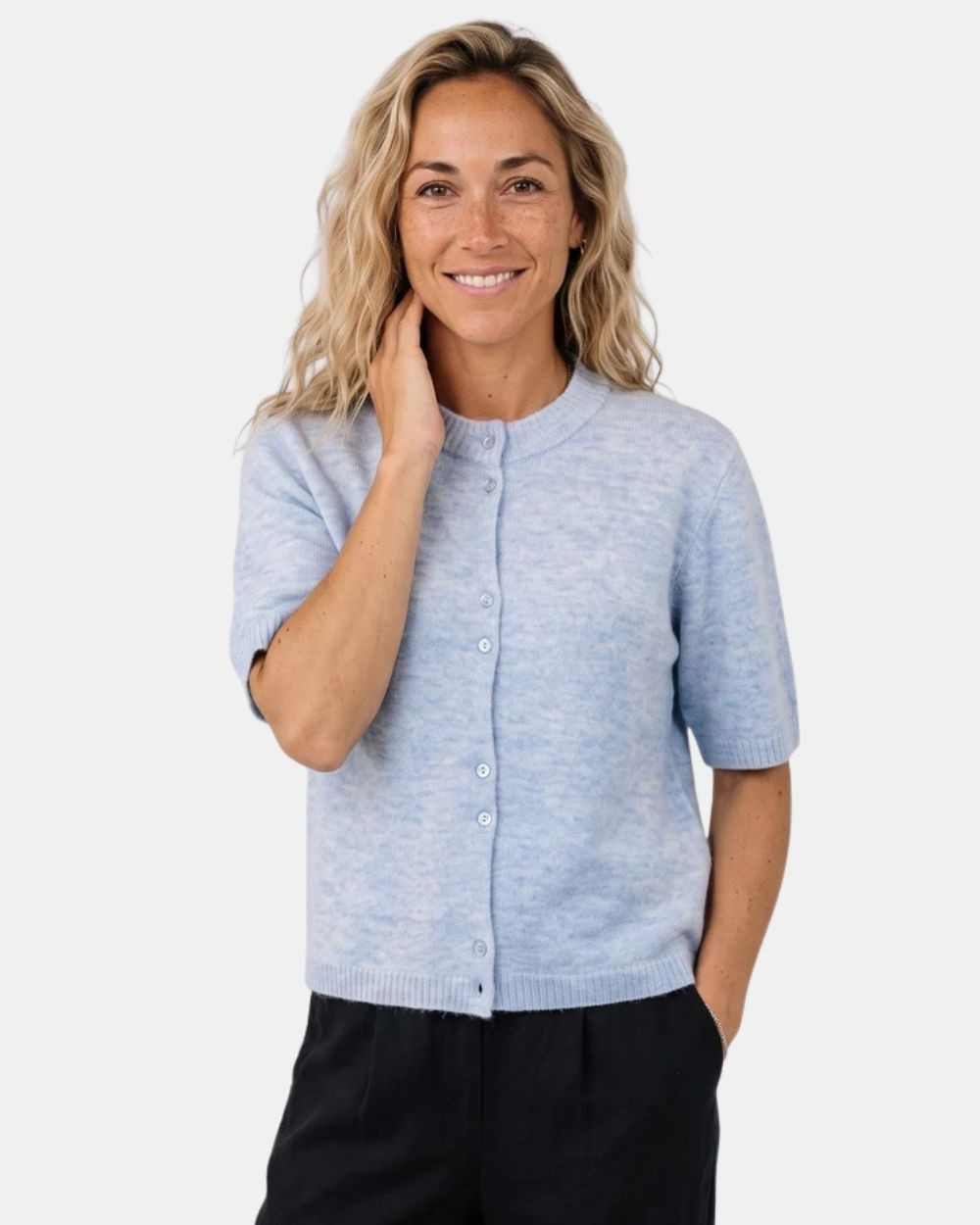 Gilet à demis manches bleu
