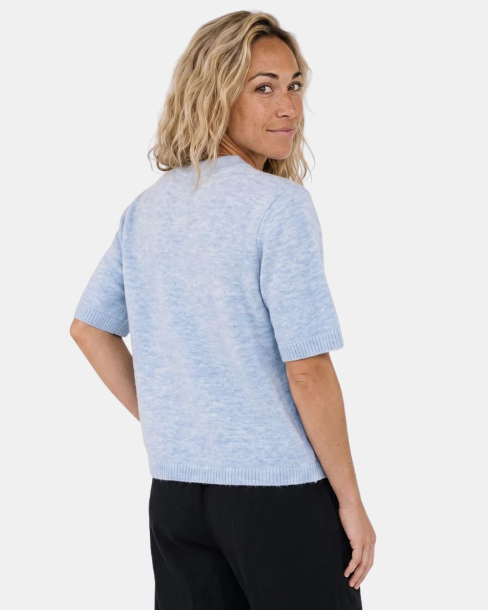 Gilet à demis manches bleu