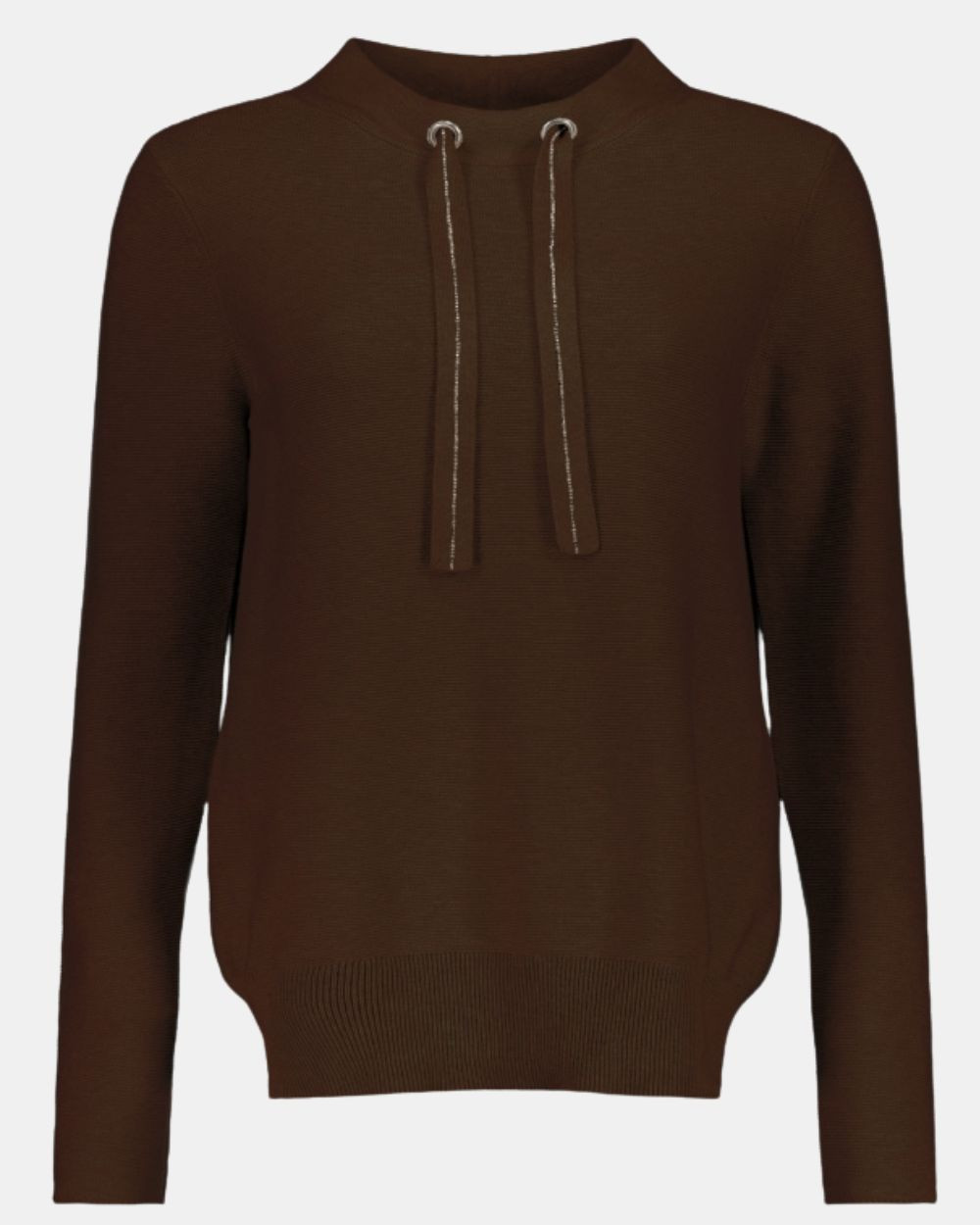 Pull avec lien à nouer brown