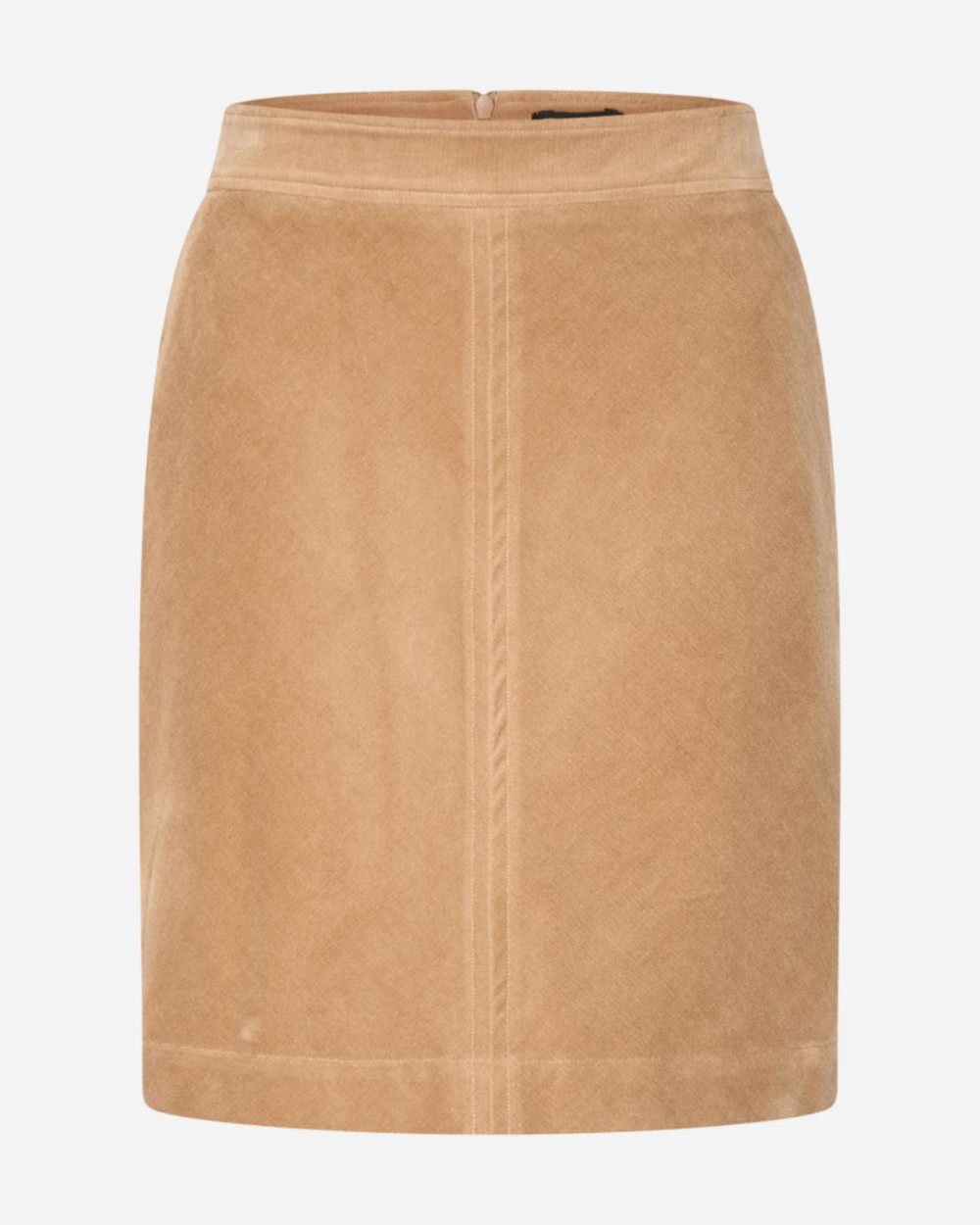 Jupe camel en velours mocca
