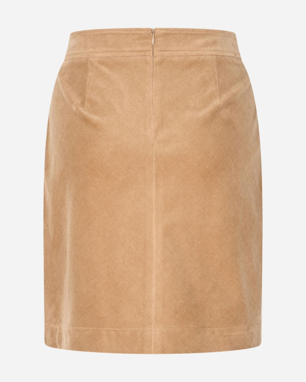 Jupe camel en velours mocca