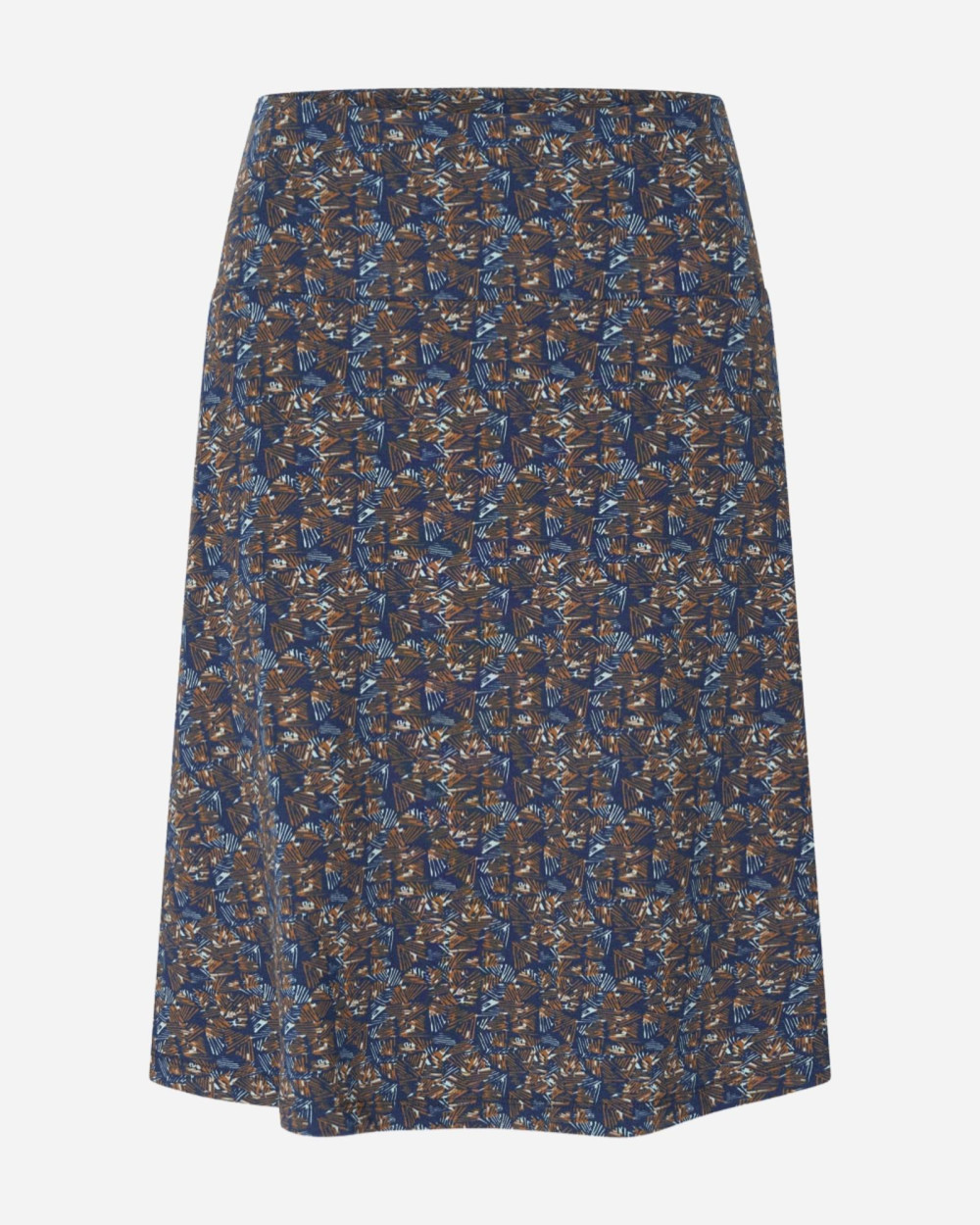 Jupe imprimée bleue scribble navy