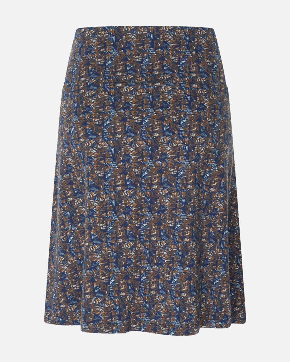 Jupe imprimée bleue scribble navy