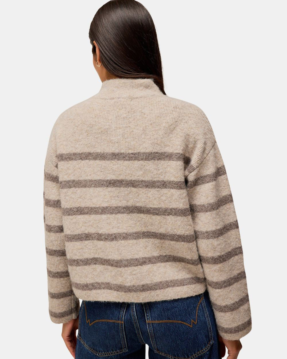 Cardigan duveteux avec poches nat multi