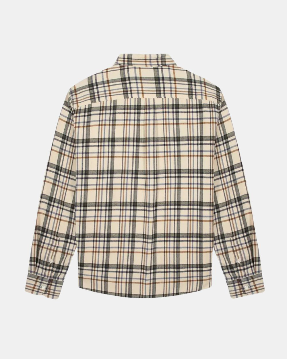 Chemise en flanelle à carreaux beige